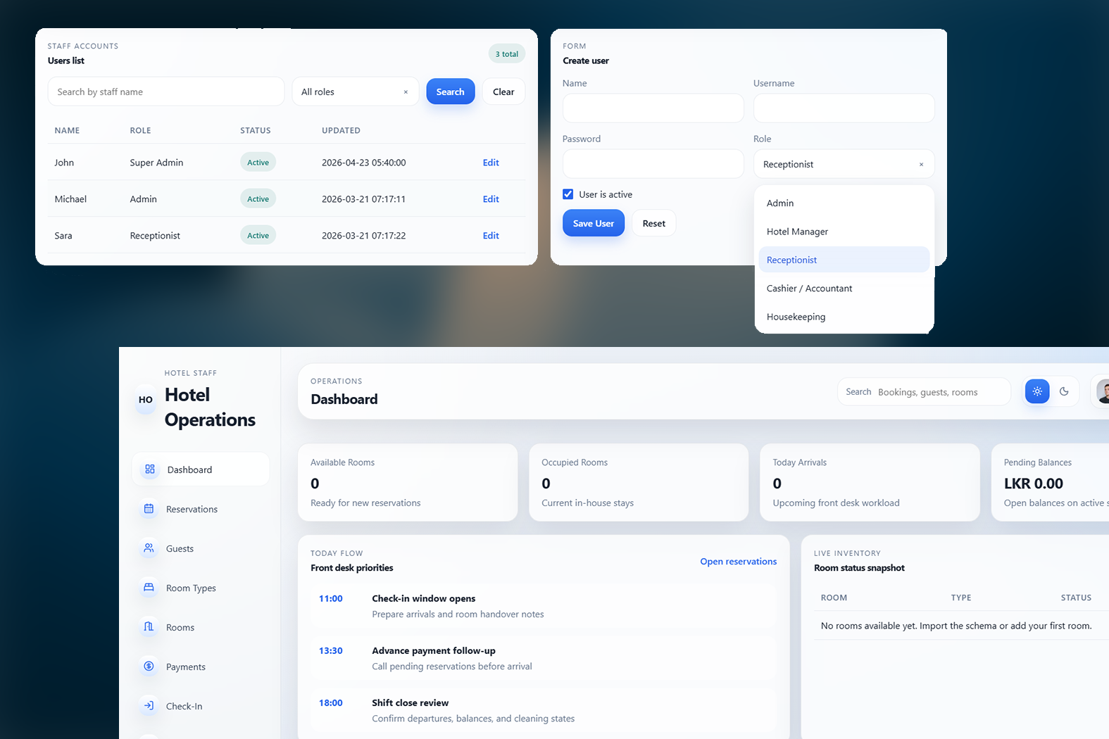 Hotel Booking System for a Hospitality Business